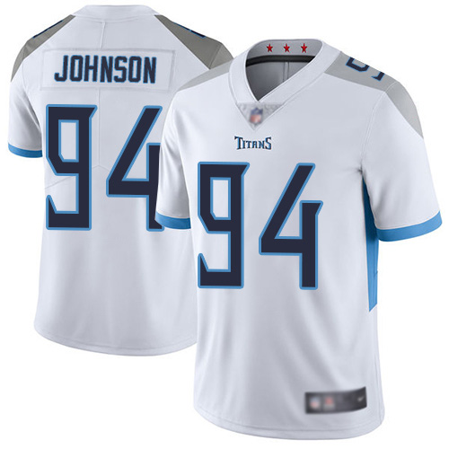 Tennessee Titans Limited White Men Austin Johnson Road Jersey NFL Football #94 Vapor Untouchable->tennessee titans->NFL Jersey